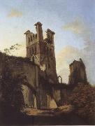 unknow artist Ruins of Llanthony Abbey Spain oil painting reproduction